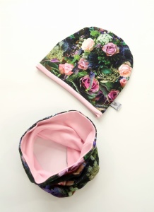 Hummingbird Set - chimney scarve and cap (1)