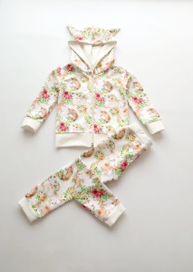 Ecru Hummingbird set - blouse with chimney + leggins (1) (1) (1) (1) (1) (1) (1) (1) (1)