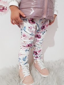 Legginsy akwarelowe kwiaty