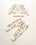Komplet pastelowe łapacze  - bluza bomberka i legginsy  