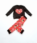 Red Minnie Mouse set - trousers + blouse