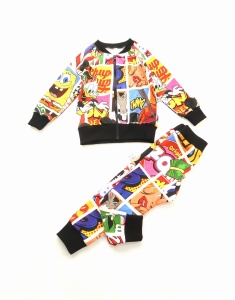 Gold Batman set - trousers + blouse (1) (1) (1) (1) (1) (1)