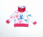 Bluza z kominem koliberki z fuksją