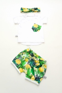 Gray spots set - t-shirt and shorts (1) (1) (1) (1)