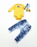 Neavy blue set with buttons - trousers, body with bow-tie and braces (1) (1) (1)
