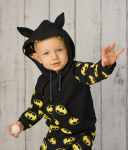 Bluza żółty batman z kapturem, za zamek