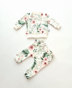 Ecru Hummingbird set - blouse with chimney + leggins (1) (1) (1) (1) (1) (1)