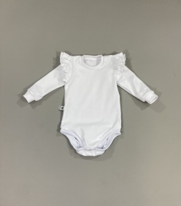 Body biel z falbankami 