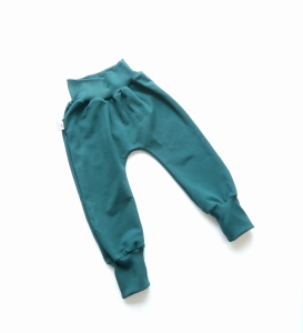 Baggy bezuciskowe zieleń butelkowa 