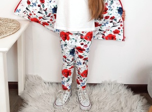Legginsy wiosenne kwiaty 
