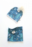 Patches set with mint bow - cap and chimney scarf (1) (1) (1) (1) (1) (1) (1)