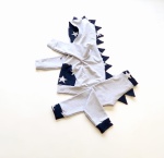 Komplet Dino z gwiazdami - bluza z kapturem i baggy 