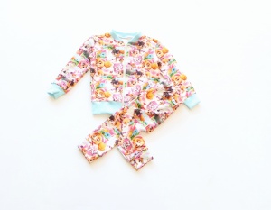 Ecru Hummingbird set - blouse with chimney + leggins (1) (1) (1) (1) (1) (1) (1)