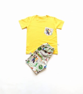 Foxes on mint set - t-shirt and shorts (1) (1) (1) (1) (1) (1) (1)