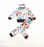 Ecru Hummingbird set - blouse with chimney + leggins (1) (1) (1) (1) (1) (1) (1) (1) (1)