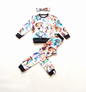 Ecru Hummingbird set - blouse with chimney + leggins (1) (1) (1) (1) (1) (1) (1) (1) (1)
