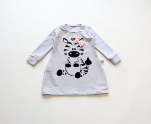 Knotted zebra dress (1)