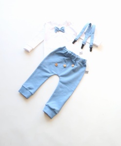 Neavy blue set with buttons - trousers, body with bow-tie and braces (1) (1)
