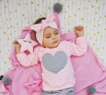 Pink minky blouse with spots heart (1) (1)