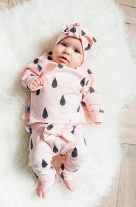 Komplet kropelki - longsleeve+legginsy r 80