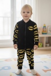 Komplet żółty batman -  baggy i bluza bomberka 