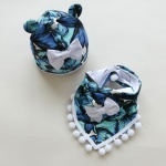 Spots on gray set with small ears - cap and neckerchief (1) (1)