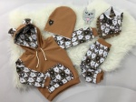 Komplet misie - baggy+bluza+chusta i czapka dwuwarstwowa