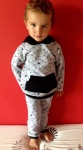 Spider's web set - trousers + hooded blouse