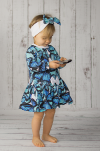 Dots dress with bow (1)