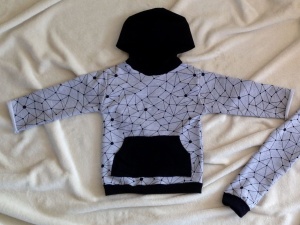 Spider's web hooded blouse