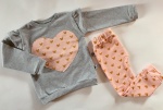 Quartz pink and spots set - blouse and leggins (1)