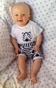 White Zebra set - body and shorts