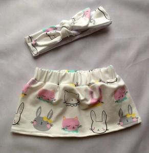 Bunnies skirt and headband