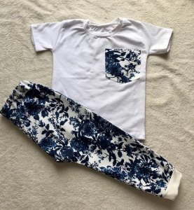 Flowers set - t-shirt and thin trousers