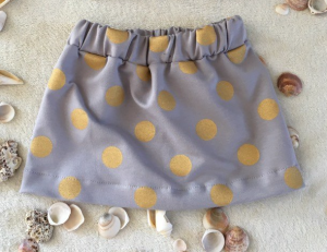 Gold spots skirt