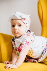 Spódniczka letnie kwiaty i opaska