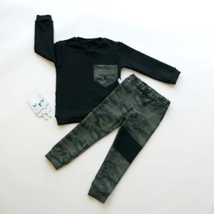 Moro with turquoise set - trousers + blouse (1)