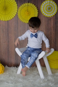 Neavy blue set with buttons - trousers with body and bow-tie (1) (1)