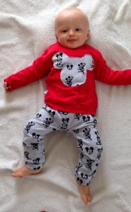 Mouses with red set - trousers + blouse