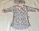 Feathers dress with headband