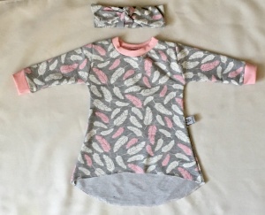 Feathers dress with headband