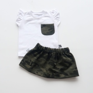 Hummingbird set - skirt and t-shirt (1)