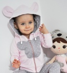 Bluza różowa Myszka Miki na zamek 