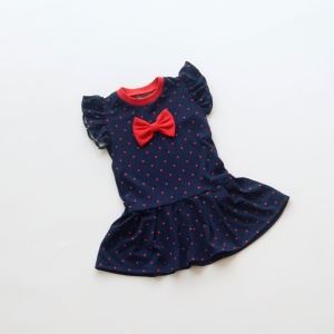 Dots dress with bow 