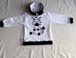 Zebra blouse with chimney