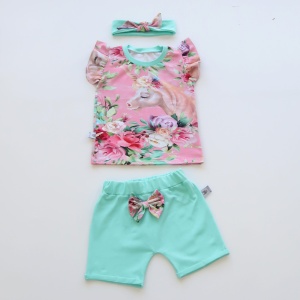 Gray spots set - t-shirt and shorts (1) (1)