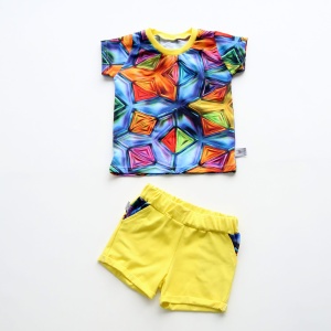 Black Zebra set - t-shirt and shorts (1)