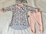 Feathers dress with leggins and headband
