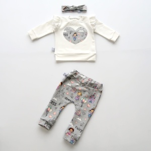Quartz pink and spots set - blouse, headband and leggins (1) (1) (1)