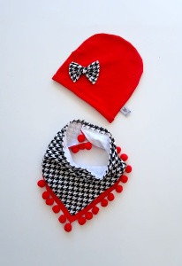 Shepherd’s plaid set with red - cap and neckerchief